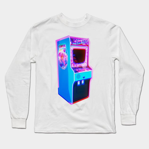 DONKEY-KONG - 1981 ARCADE MACHINE Long Sleeve T-Shirt by synchroelectric